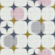 mid century modern geo starburst-dusty pink