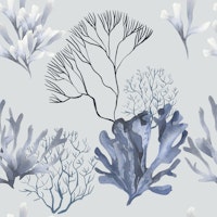 Elegant Seaweed Pattern S tapete