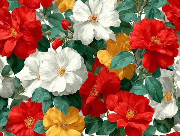 Vibrant Floral Hibiscus