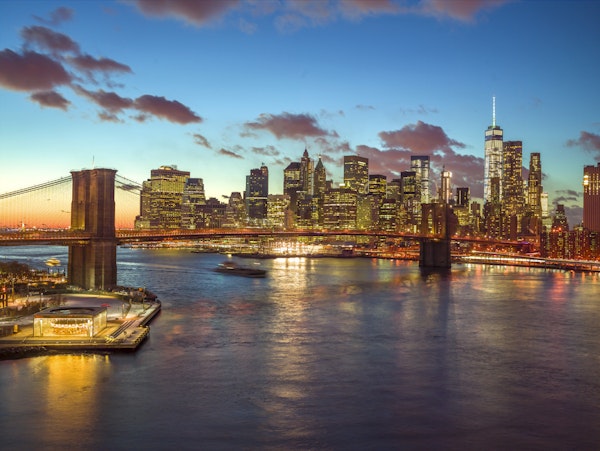 New York Skyline Blue Hour