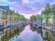 Amsterdam Canal Sunset Glow