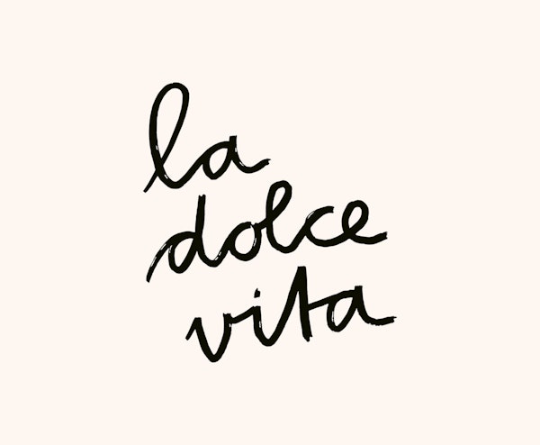 La Dolce Vita Modern Calligraphy Charcaol