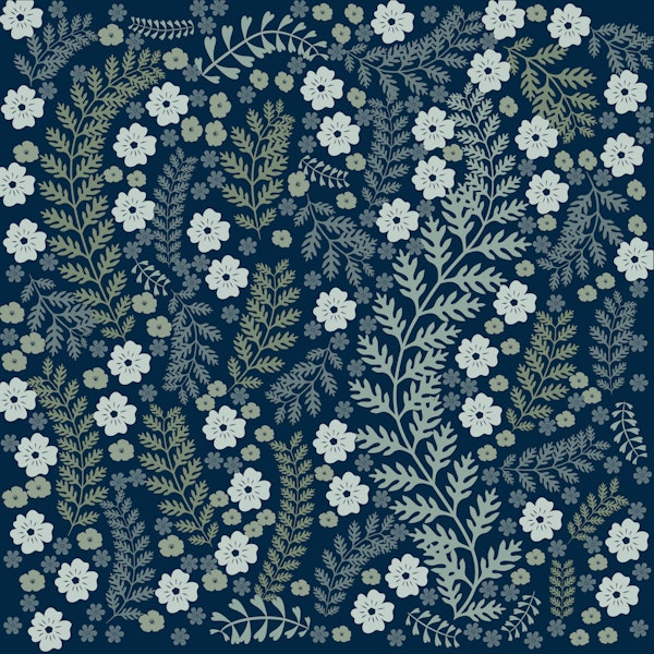 Dark Cottage Florals Midsummer Garden