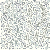 Midsummer Garden Wildflower Pattern wallpaper