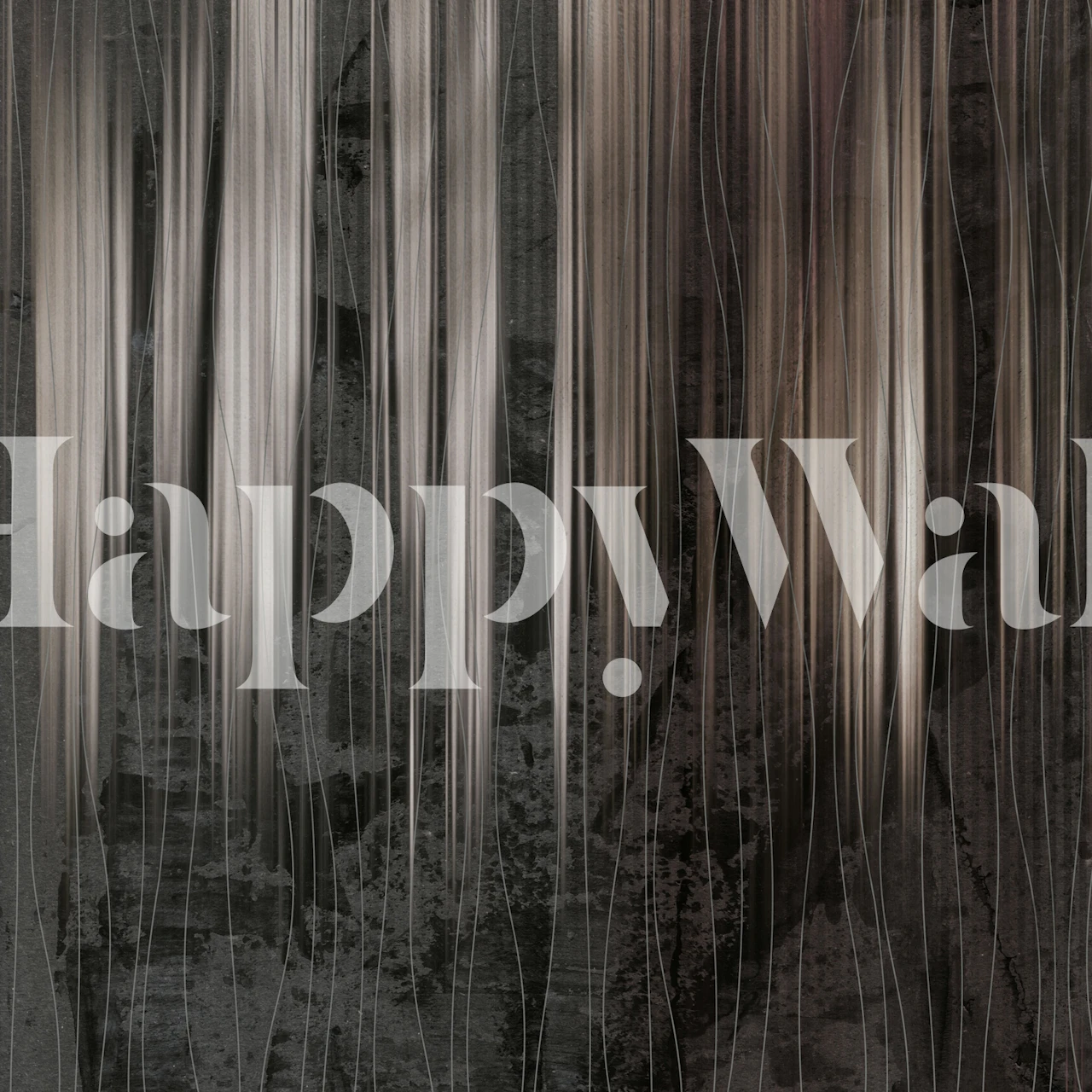 Copper Rain Streaks wallpaper in a room