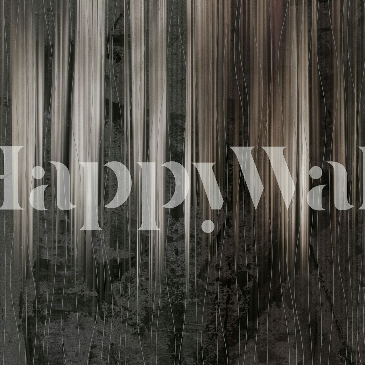 Copper Rain Streaks wallpaper in a room