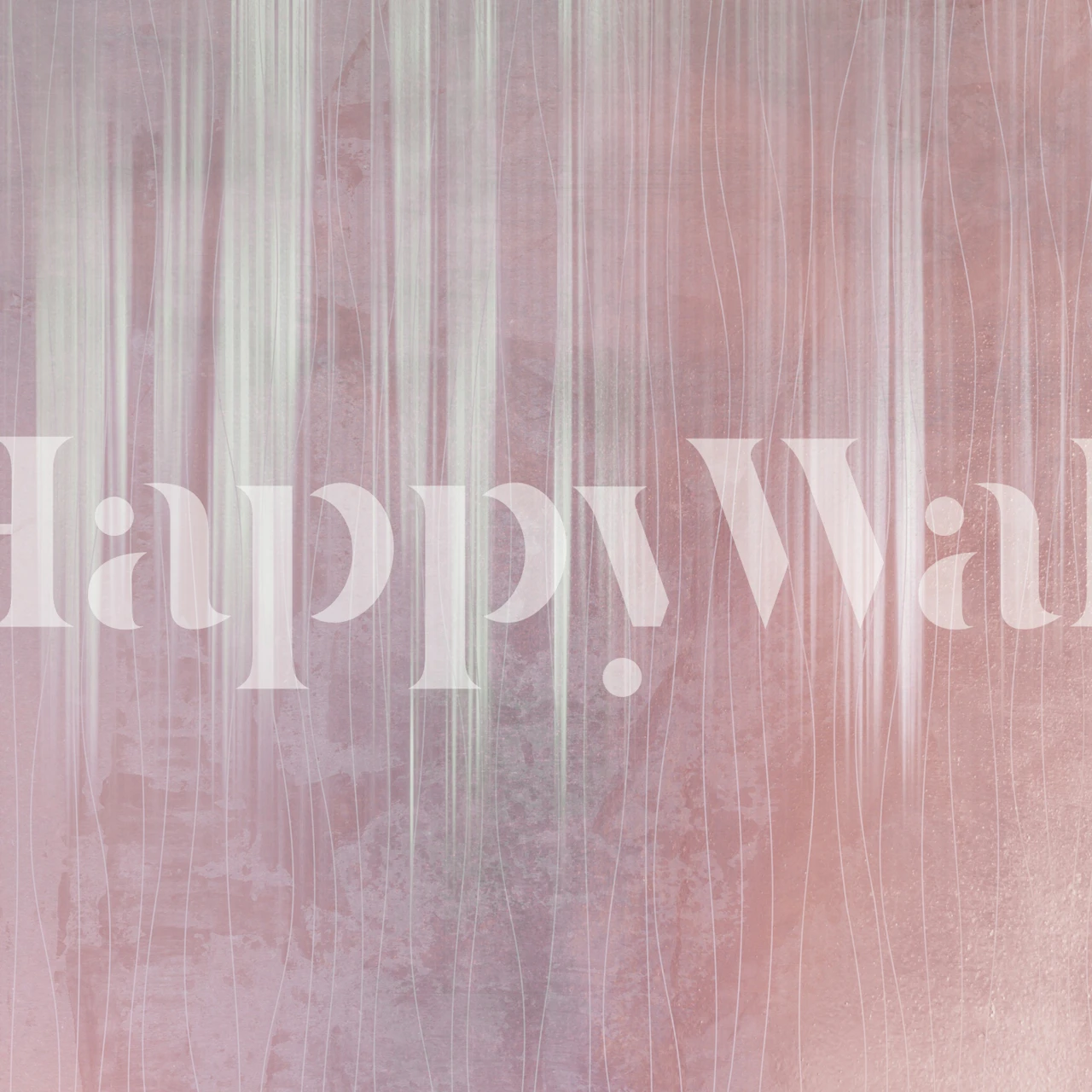 Dusty Rose Waterfall Veil tapetti huoneessa