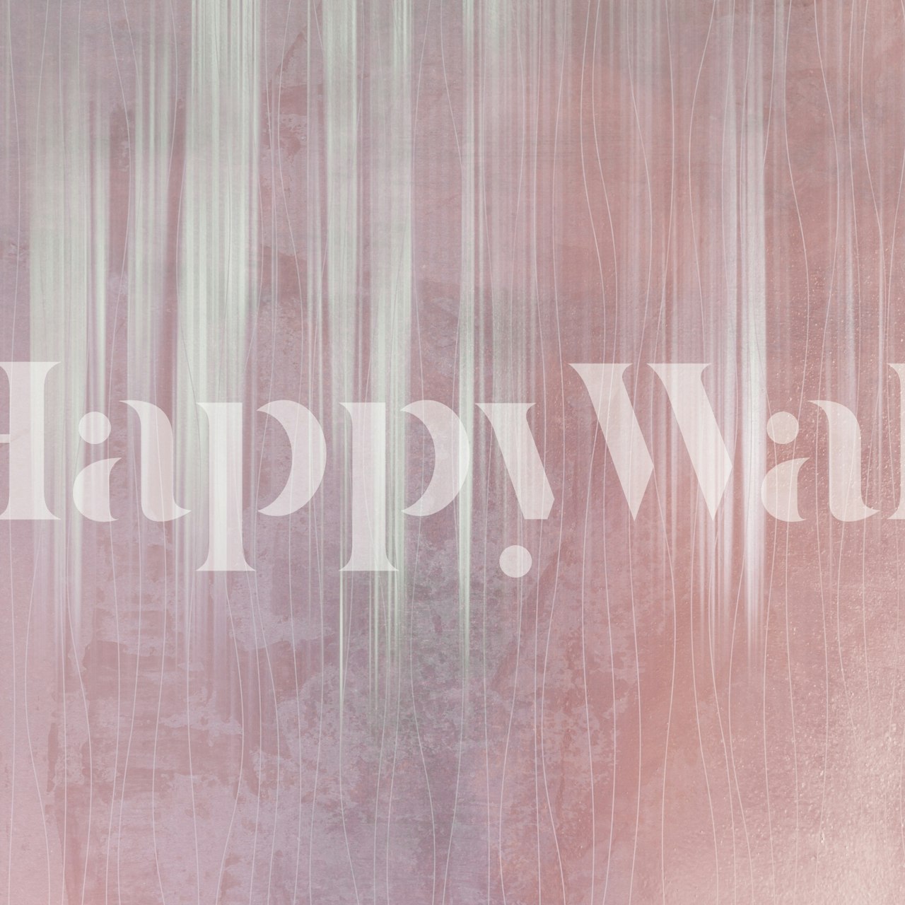 Dusty Rose Waterfall Veil wallpaper in a room