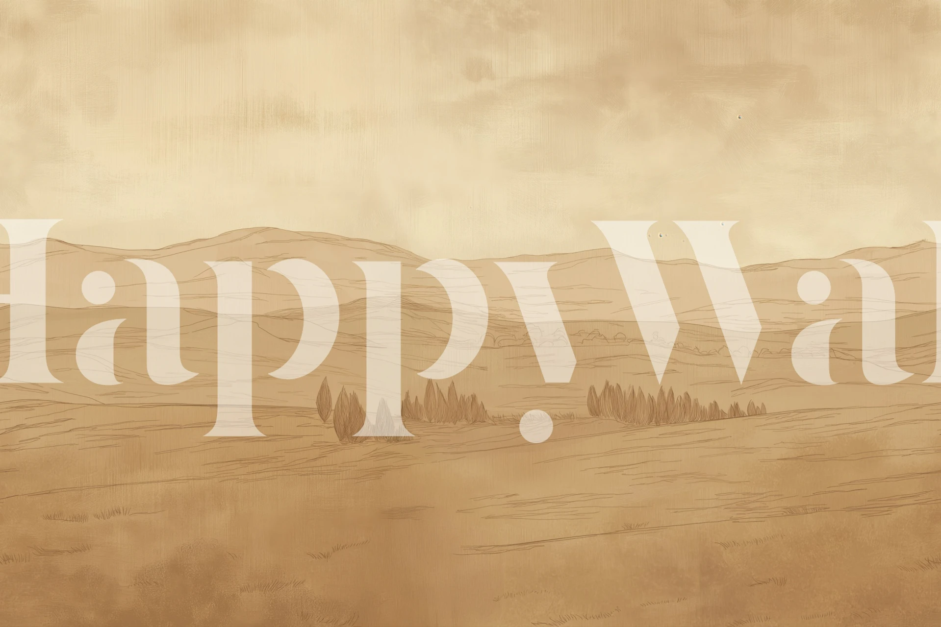 Minimal Terracotta Desert Landscape tapeta