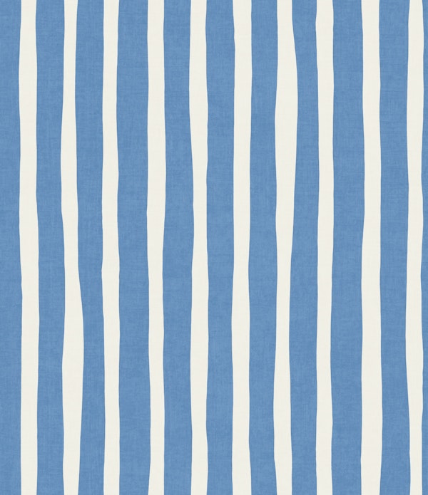 Coastal Blue & White Scandi Vertical Stripes