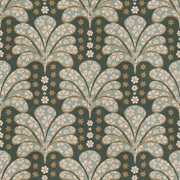 Art Deco Blossom Fans