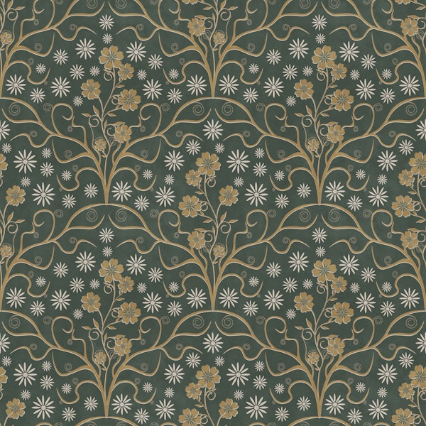 Vintage Art Deco Meadow