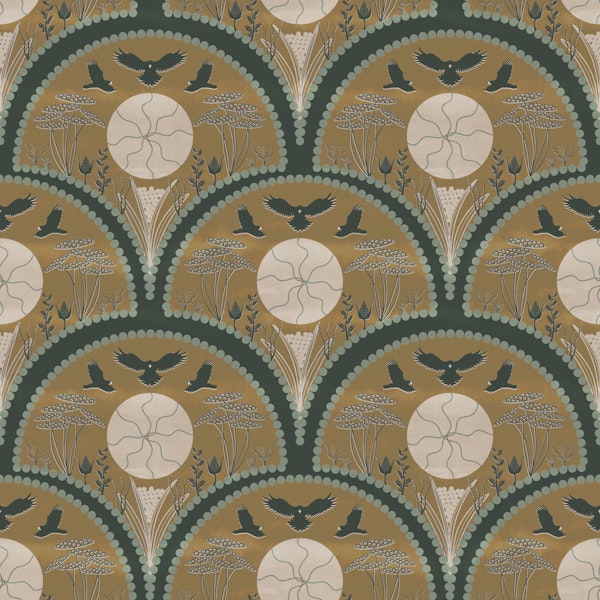 Art Deco Moon Garden