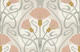 art nouveau ornate blooms - sage and blush