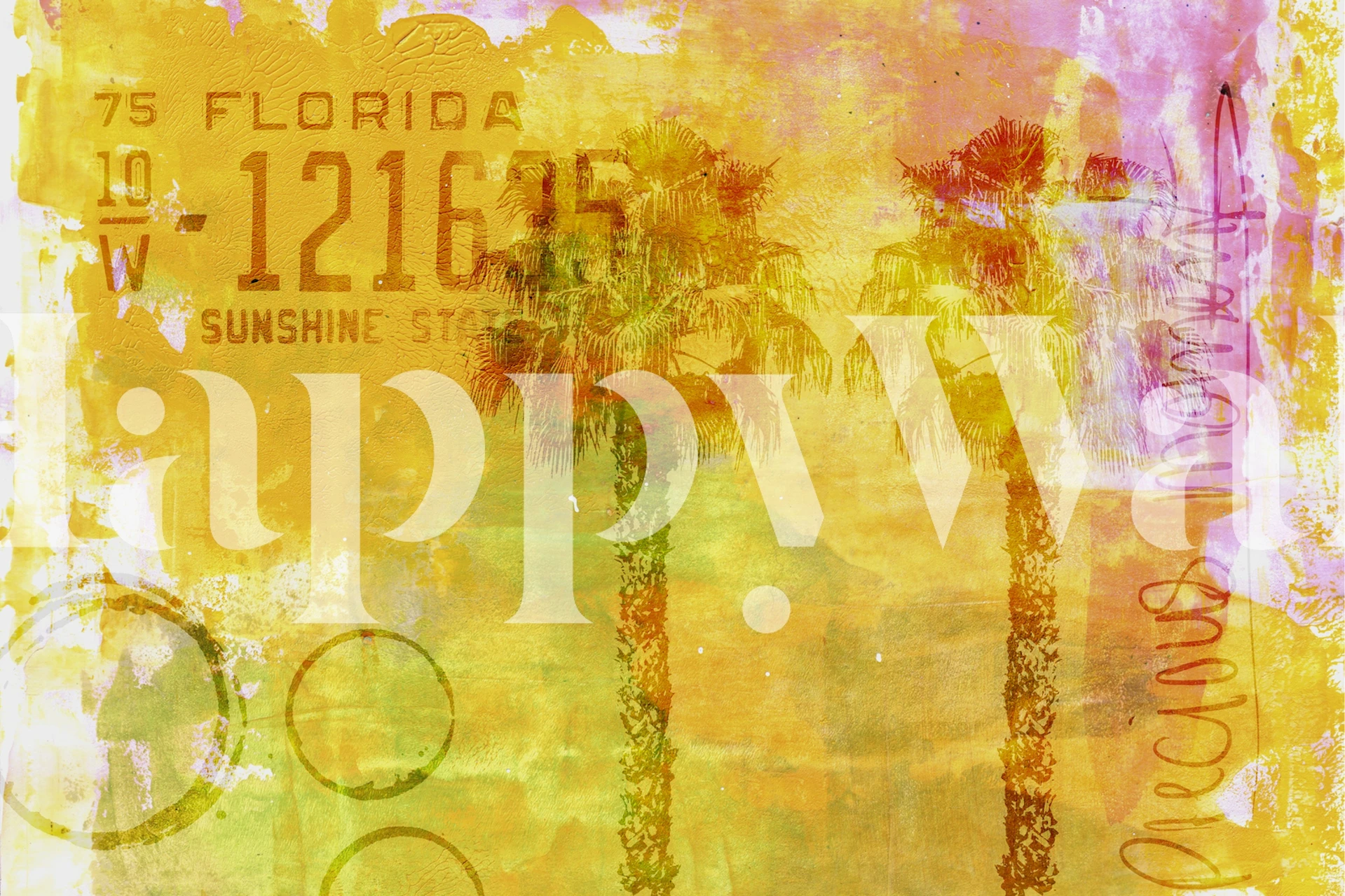 Florida Sunshine State Art tapet i et rom