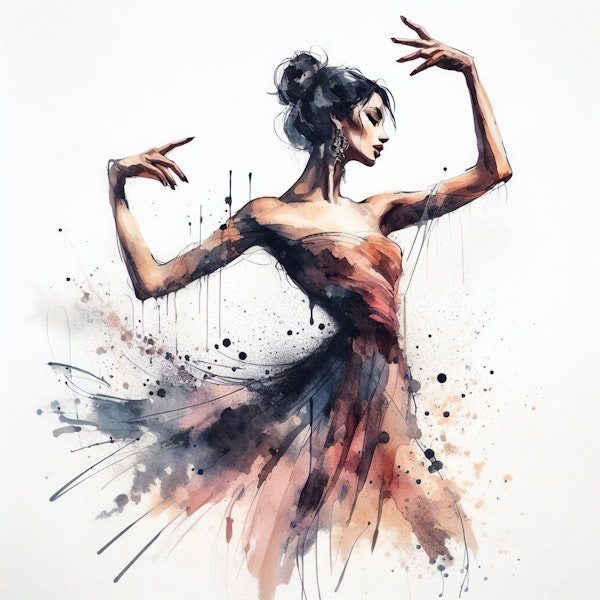 Graceful Ballet Dancer In Motion