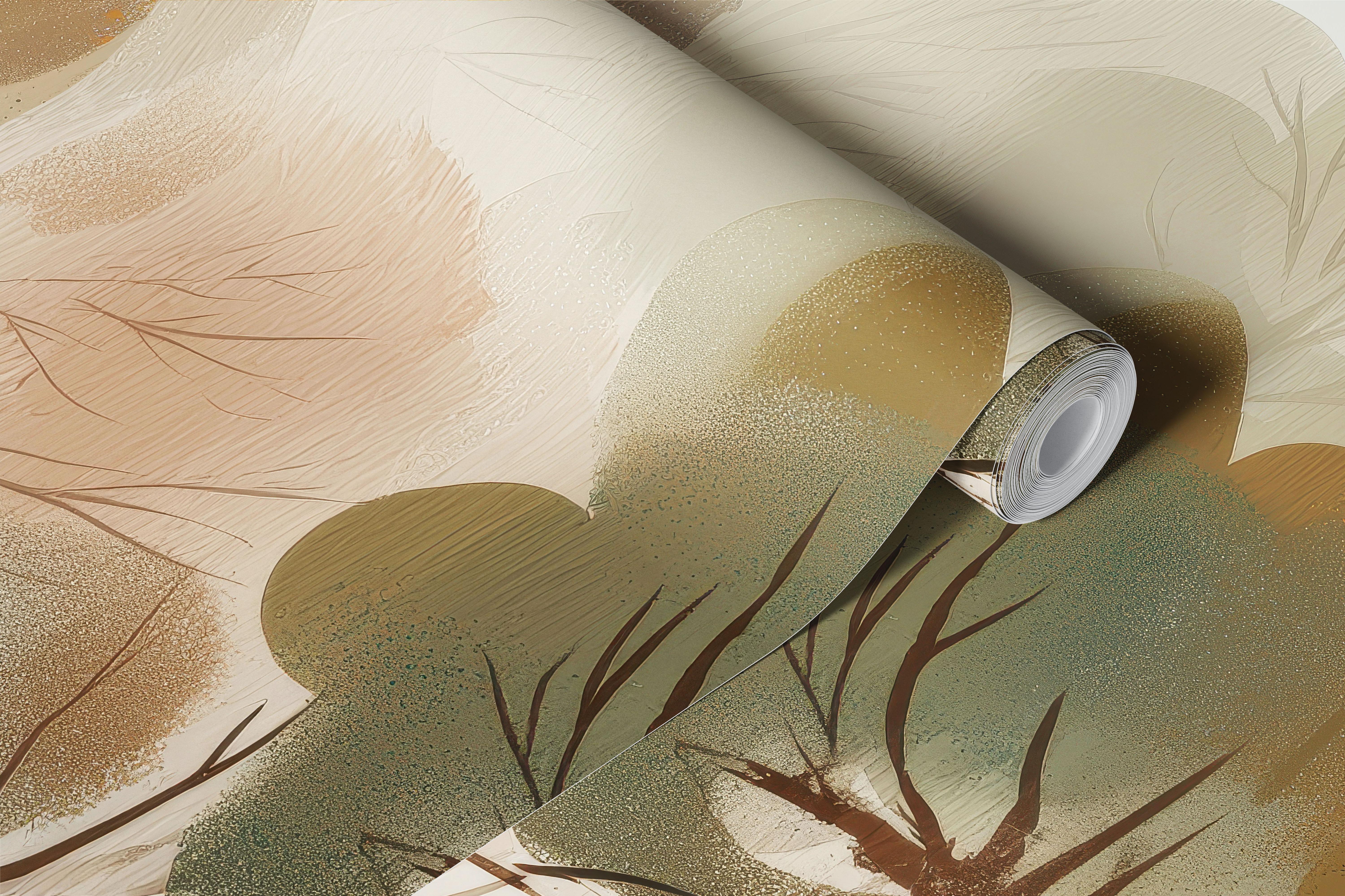 Autumn Forest Fantasy Mural in a room