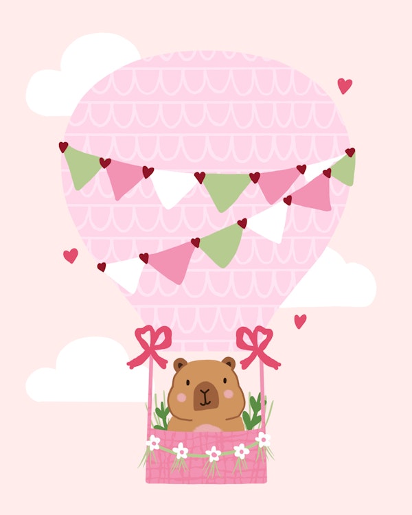Capybara Air Balloon