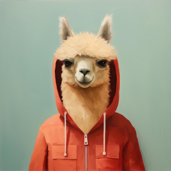 Minimal Alpaca Hoodie
