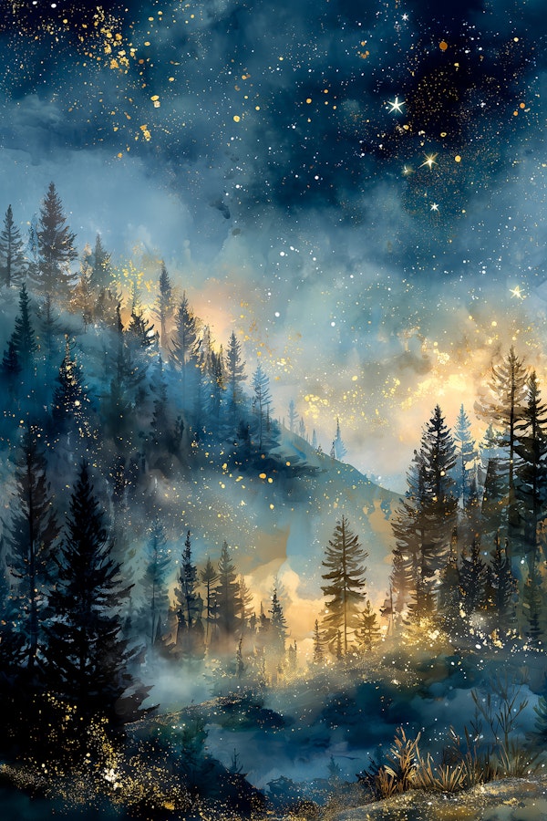 Starry Woodland Dreamscape