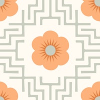 Find your favorite flower cream peach wallpaper