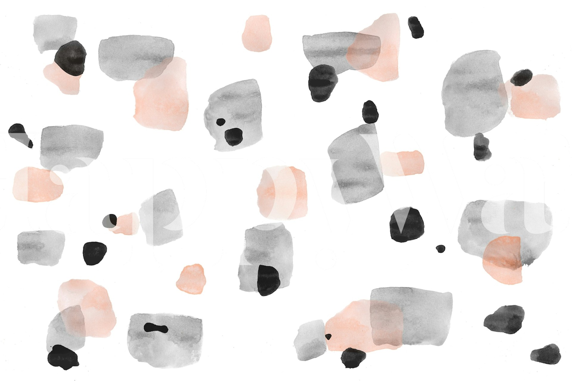 Abstract Terrazzo 01 wallpaper design in a room