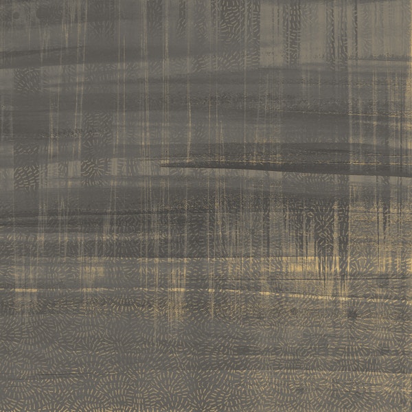 Modern Rustic Gray Gold Overlay