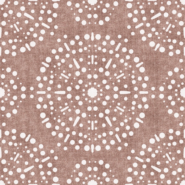 Boho Fireworks Grunge Terracotta Red