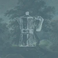 Italian Moka Pot - Teal wallpaper