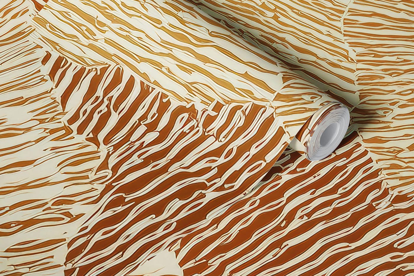 Warm Abstract Leaf Textures wallpaper roll