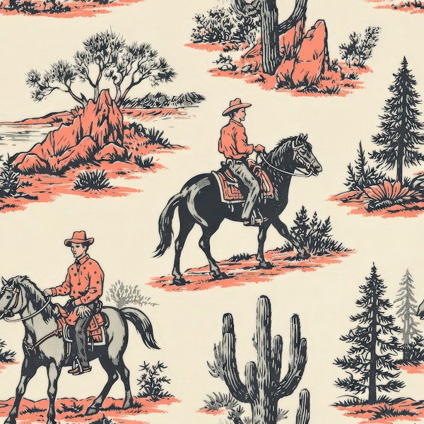 Vintage Western Cowboy