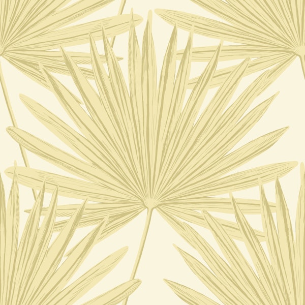 Palm Paradise - Soft Butter Yellow