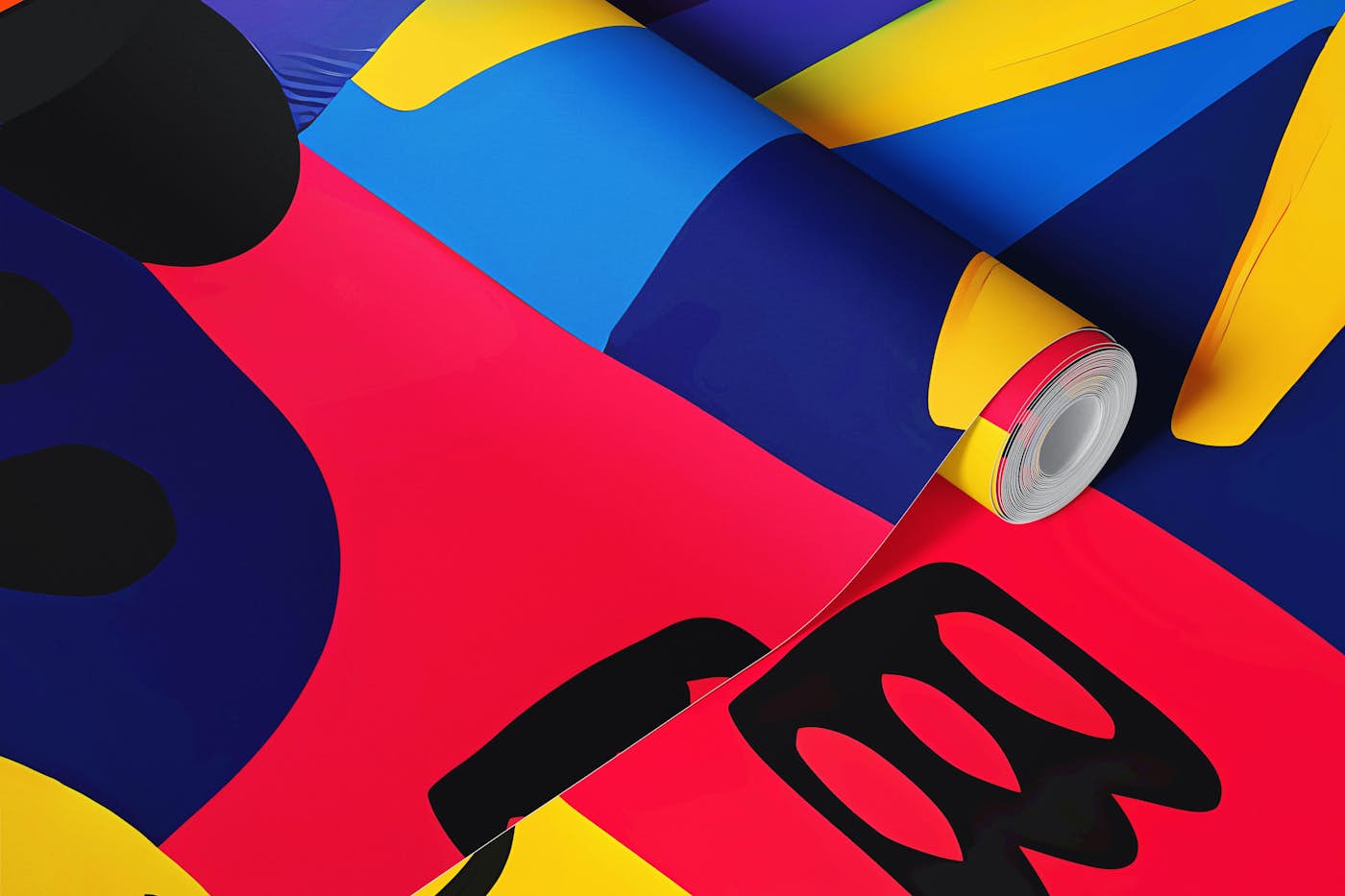 Colorful Graffiti Style Collage wallpaper roll