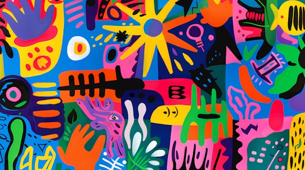 Colorful Graffiti Style Collage