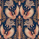 Rebirth of a Phoenix on blue