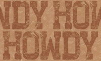 Western Howdy - tawny brown wallpaper