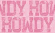 Western Howdy - pink suede - medium