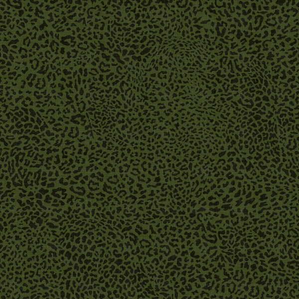 Animal Print Leopard Texture Moss Green WM