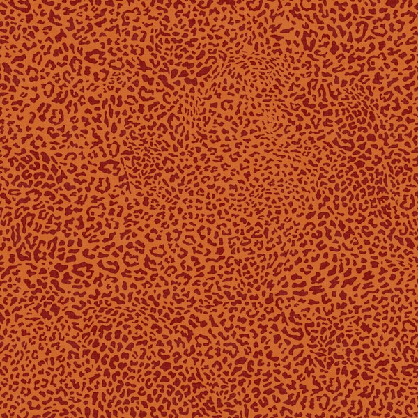 Animal Print Leopard Texture Red and Rust WM
