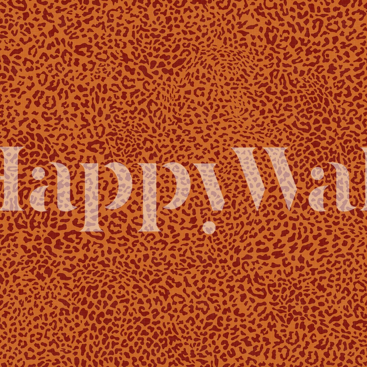 Leopard texture wallpaper in a room