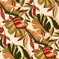 Warm Earthy Botanical Leaves wallpaper
