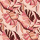 Tropical Leaves in Rose Tones