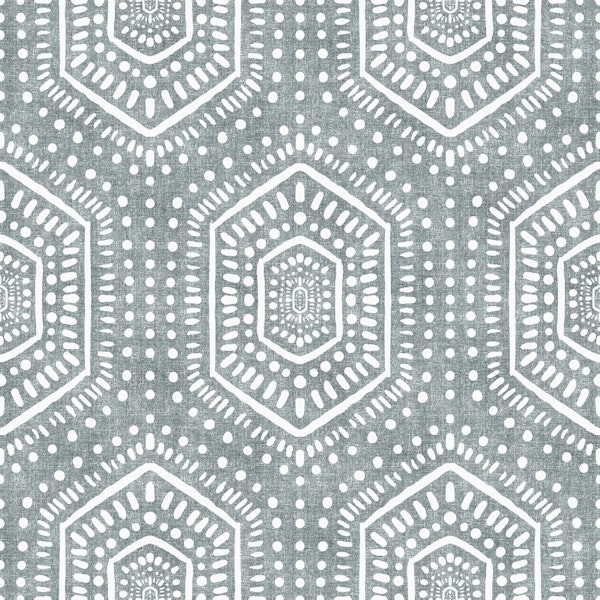 Boho Painted Grunge Calming Blue