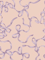 Lavender Ribbon Bows tapet