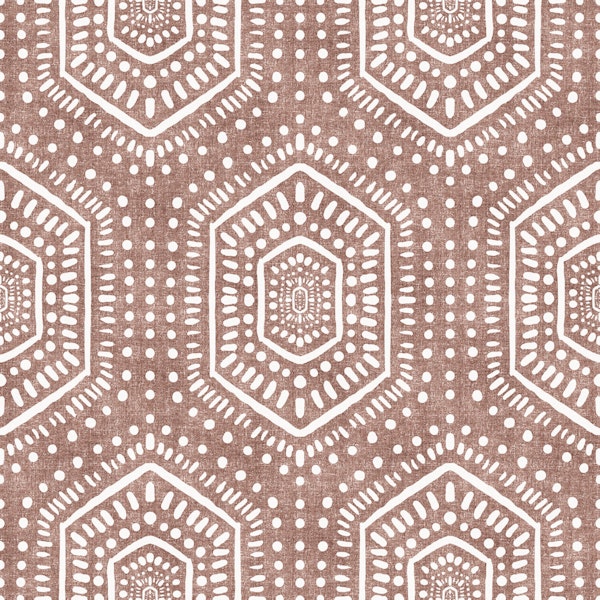 Boho Painted Grunge Terracotta Red