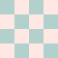 Mint and Blush Checkerboard wallpaper