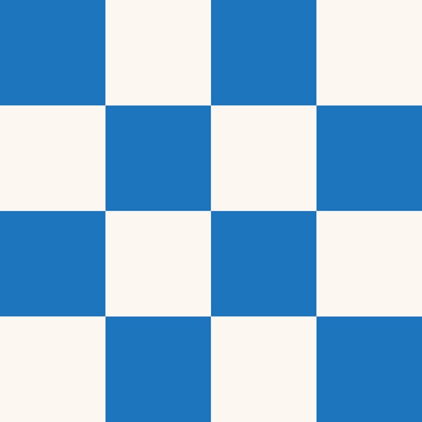 Classic Blue and Ivory Checkered Tiles
