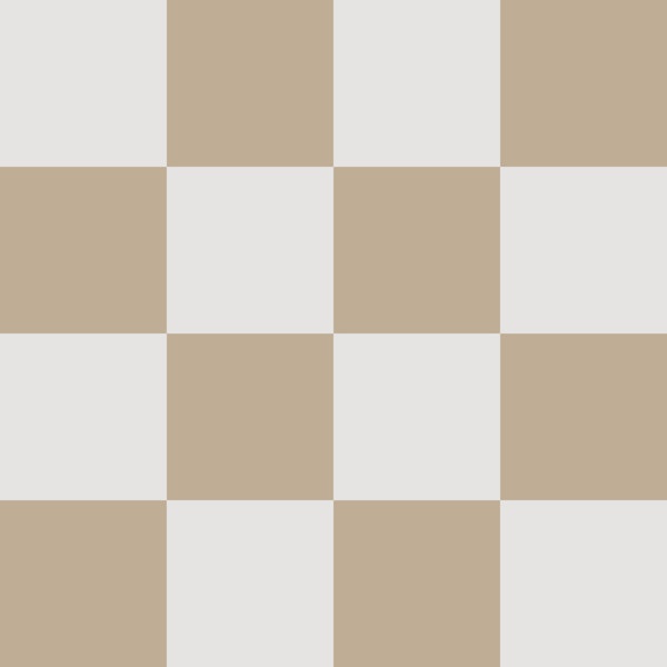 Neutral Beige Checkerboard