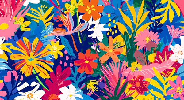 Bold Colorful Botanical Garden