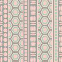 Byzantium Mediterranean Geometric Orange Gray wallpaper